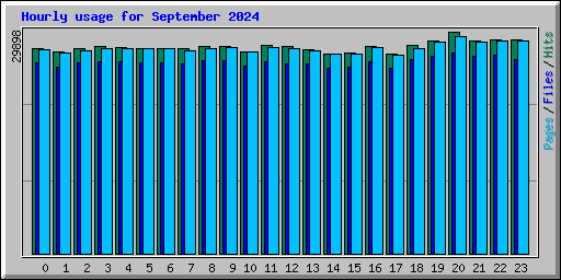 Hourly usage for September 2024