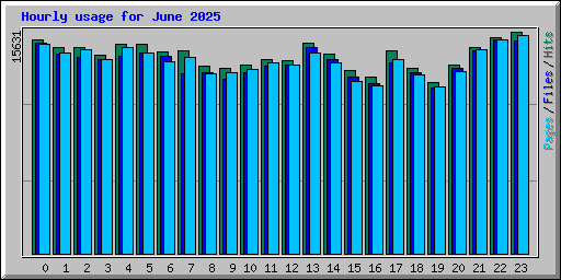 Hourly usage for June 2025